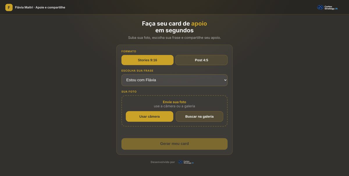 Cortex Strategy.IA — app screenshot